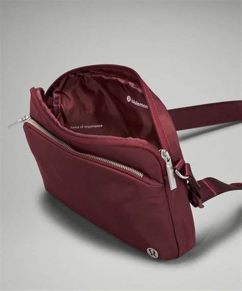 red lululemon crossbody bag